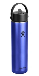 Hydro Flask - Butelka 24 oz z nakrętką ze słomką, niebieska