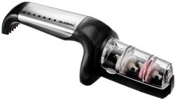 Global - Ceramiczna ostrzałka wodna do noży stalowo-czarna