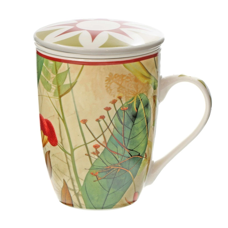 Rose&Tulipani - MIRABILIA Zestaw 4 kubków infuzyjnych 300 ml, czerwony