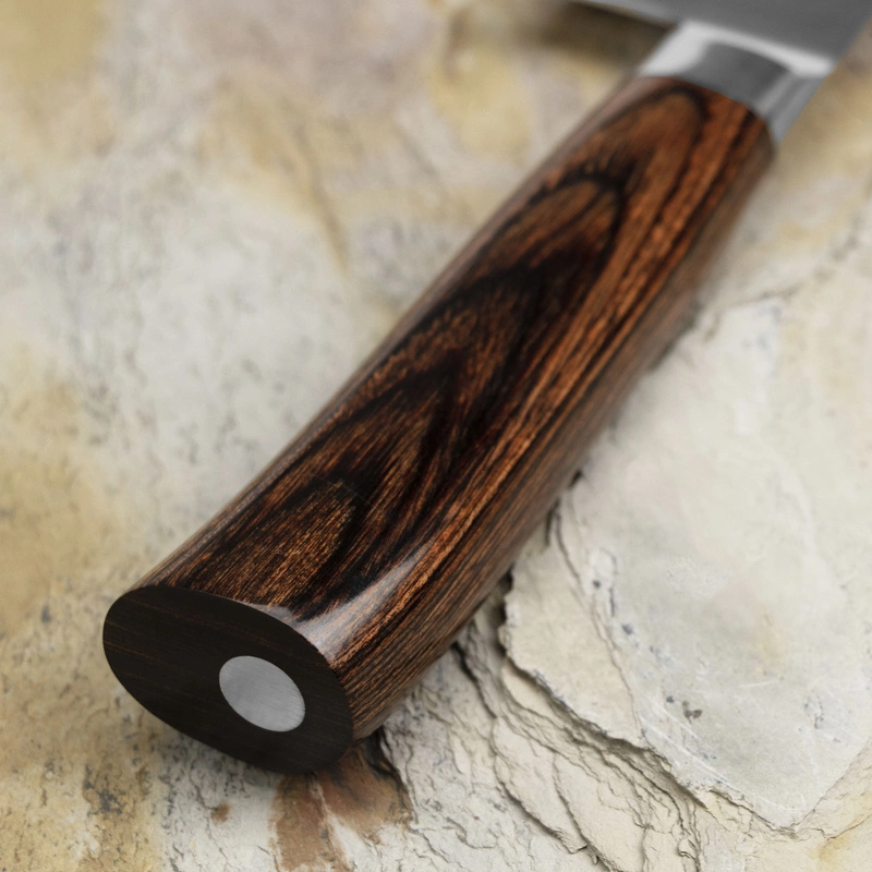 Tamahagane - Tsubame Brown VG-5 Nóż Kengata 19,5 cm