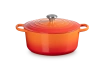 Le Creuset - garnek żeliwny emaliowany Signature 28 cm 6,7 l płomienny