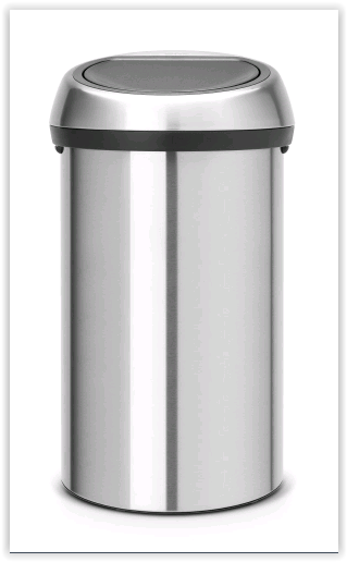 Brabantia - Kosz na śmieci  Touchbin 60 l stal matowa