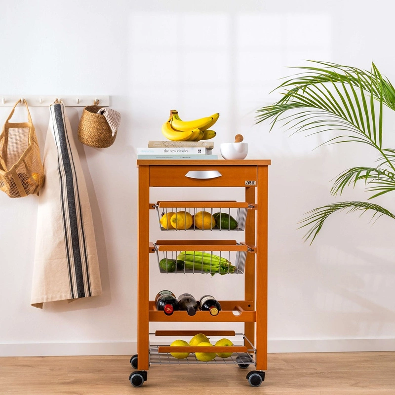 ARREDAMENTI - ARTURO Wózek kuchenny - 46 x 50 cm, Brązowy