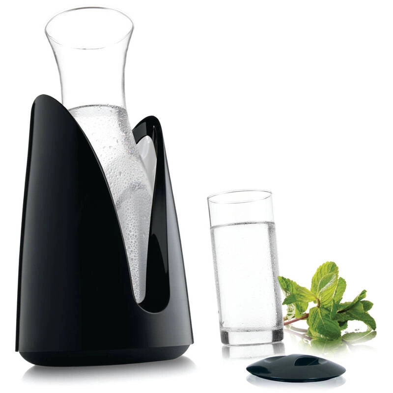 VACU VIN - Karafka chłodząca do wina czarnaczarny