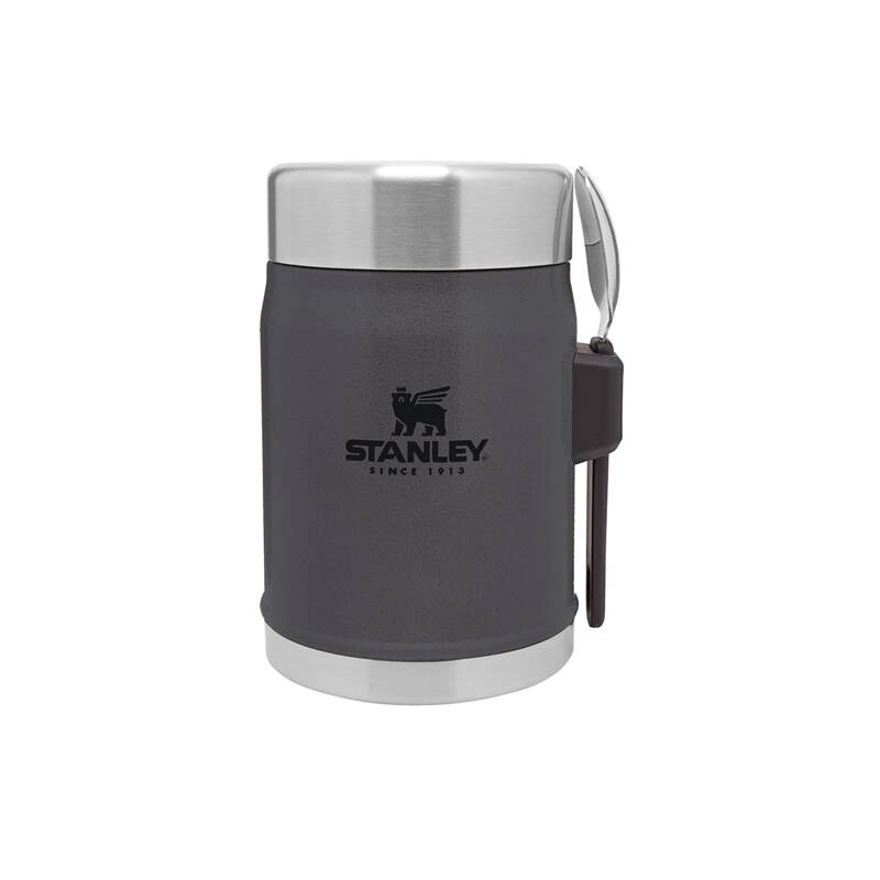 Stanley - Termos obiadowy ze sztućcem CLASSIC - 0,4 L Charcoal
