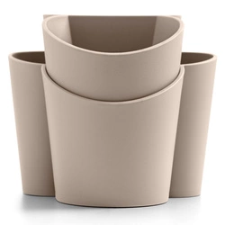 Blim Plus - GOCCIOLO Pojemnik na sztućce szaro-beżowy