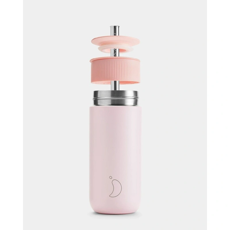 Chilly's Bottles - Termiczny kubek 2w1 ze słomką | 500ml | Różowy