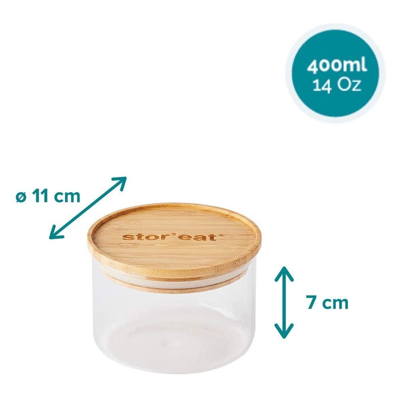 Mastrad - Pojemnik szklany do przechowywania 400ml