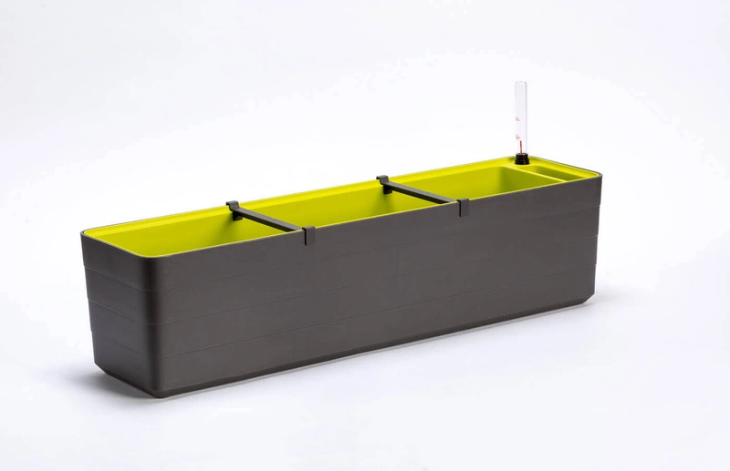 Urbalive - BERBERIS Donica samonawadniająca prostokątna 80 x 20 cm, szaro-brązowy