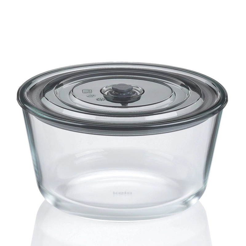 Kela - Pojemnik okrągły hermet. szklany 2,2l Aurelia