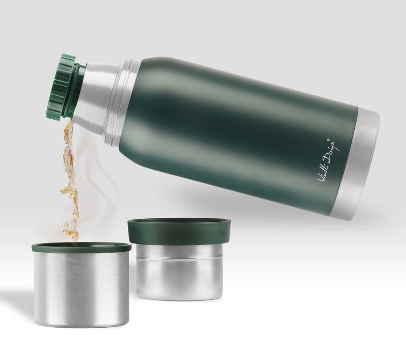 Vialli Design - Termos turystyczny 1L FUORI zielony