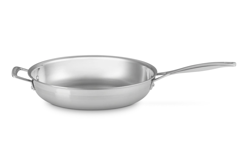 Le Creuset - stalowa patelnia z uchwytem 3-ply 30 cm