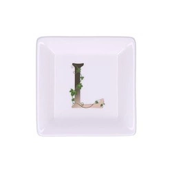 La Porcellana Bianca - talerzyk kwadratowy 10 cm, Wzór L Adorato