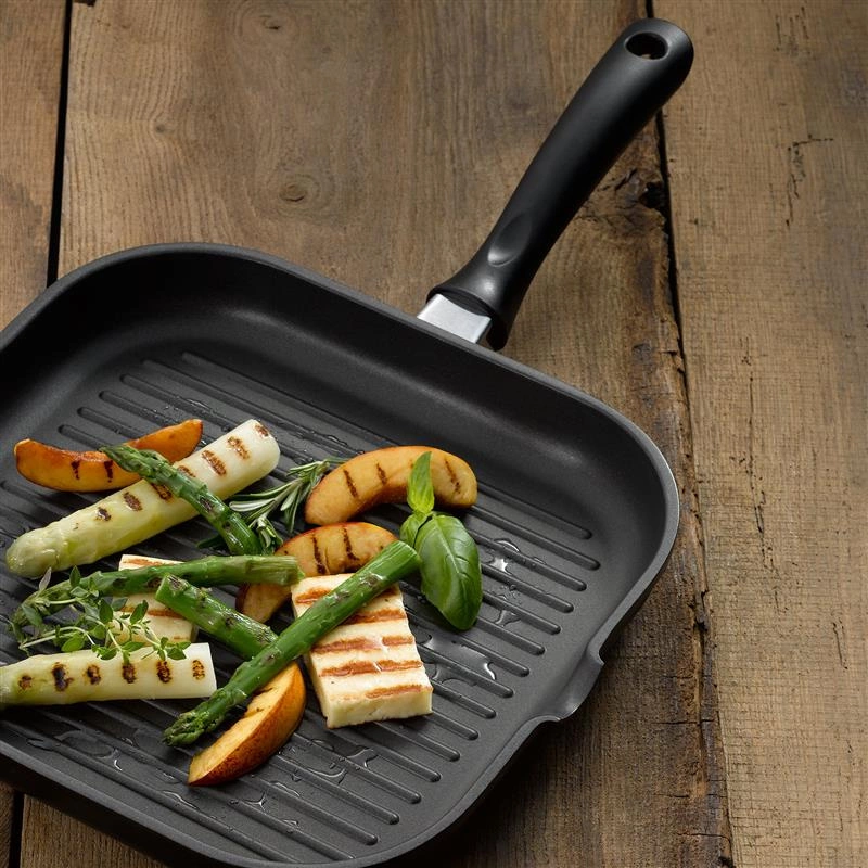 Kela - patelnia grillowa, kwadratowa, 28x28x4 cm Kerros