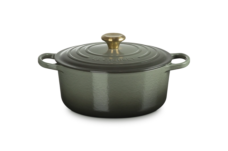 Le Creuset brytfanna żeliwna emaliowana Signature okrągła 26 cm 5,3l thyme