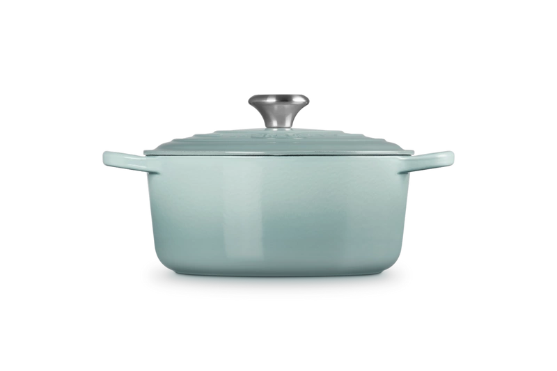 Le Creuset - garnek żeliwny Signature 24 cm 4,2 l sea salt