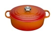 Le Creuset - brytfanna żeliwna emaliowana Signature 40 cm 14,8 l płomienna