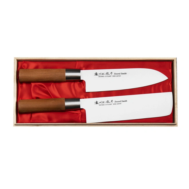 Satake - Masamune Zestaw Nóż Santoku + Nakiri