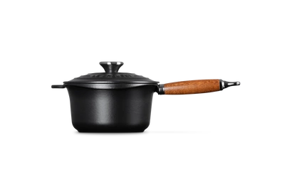 Le Creuset - Rondel żeliwny z drewniana rączką 18 cm płomienny