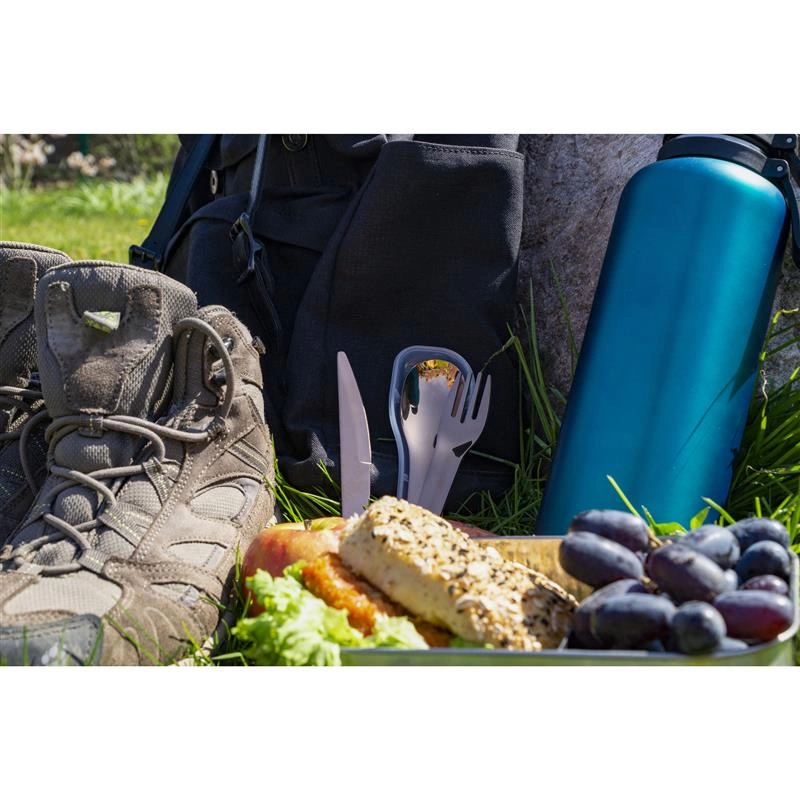 Lurch - zestaw sztućców w etui, 3 el., 18 cm, brązowe To-Go