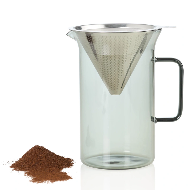 AdHoc - Zaparzacz przelewowy IMPACT, szary 600ml