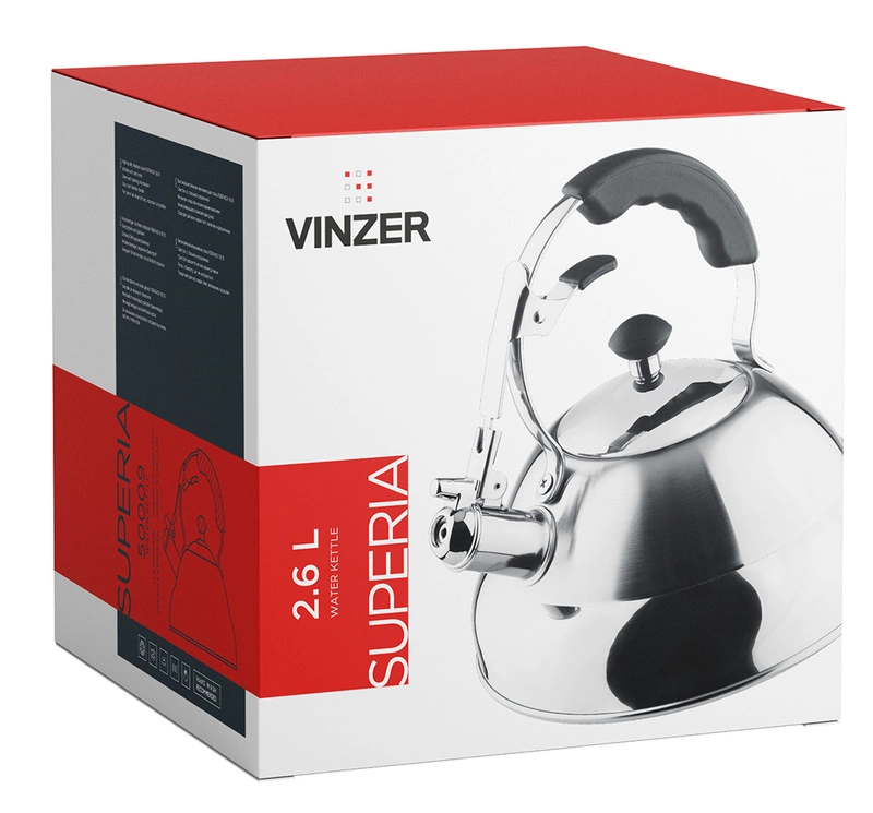 Vinzer - czajnik stalowy Superia 2,6 L