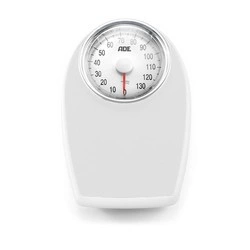 ADE - mechaniczna waga łazienkowa z powierzchnią antypoślizgową, do 136 kg, 28,5 x 43 cm, biała Victoria