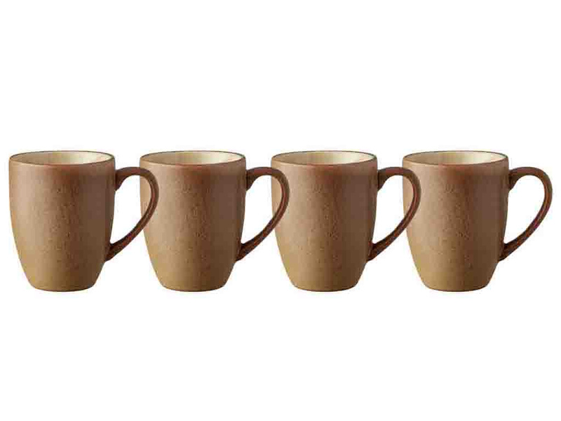 Bitz - Zestaw kubków 300ml 4szt. Wood/Sand Stoneware