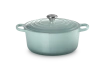 Le Creuset - garnek żeliwny emaliowany Signature 28 sea salt