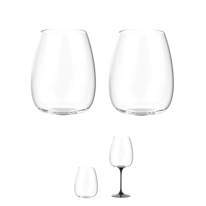 Trebonn - SplitGlass - zestaw 2 czarnych kieliszków Bolgheri
