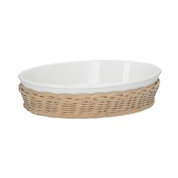 La Porcellana Bianca - wiklinowy kosz na owalne naczynie do zapiekania 30 cm Midollino