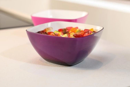 Vialli Design - Miska Livio kwadratowa fioletowa 14 cm