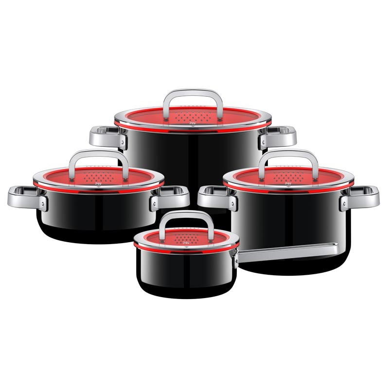 WMF - Zestaw 4 garnków Fusiontec Functional czarne