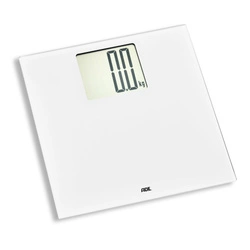 ADE - waga łazienkowa z dużym wyświetlaczem, do 200 kg, 30 x 30 cm, biała