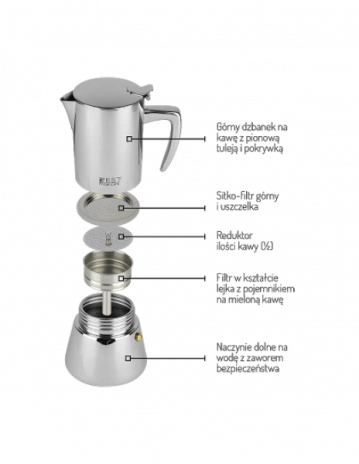 Zest - kawiarka ciśnieniowa Power 6 filiżanek