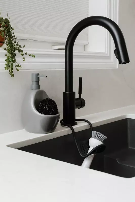 Umbra - dozownik na płyn z gąbką Joey szary