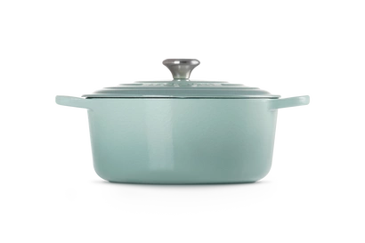 Le Creuset - garnek żeliwny emaliowany Signature 28 sea salt