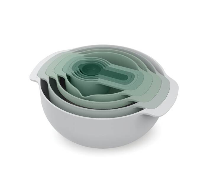 Joseph Joseph - Zestaw misek i miarek, Nest 9 Plus Sage