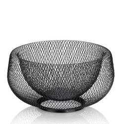 Kela - Kosz stalowy na owoce 28,5cm czarny Marlo