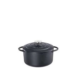 Kuchenprofi - garnek do zapiekania, 3,2 l, śred. 22 cm, czarny Provence