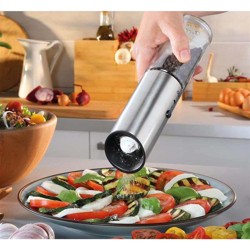 Cilio - elektryczny młynek do pieprzu lub soli, ładowany przez USB, śred. 5 x 22,5 cm Collina