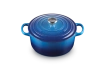 Le Creuset - brytfanna żeliwna emaliowana Signature okrągła 22 cm 3,3 l azure