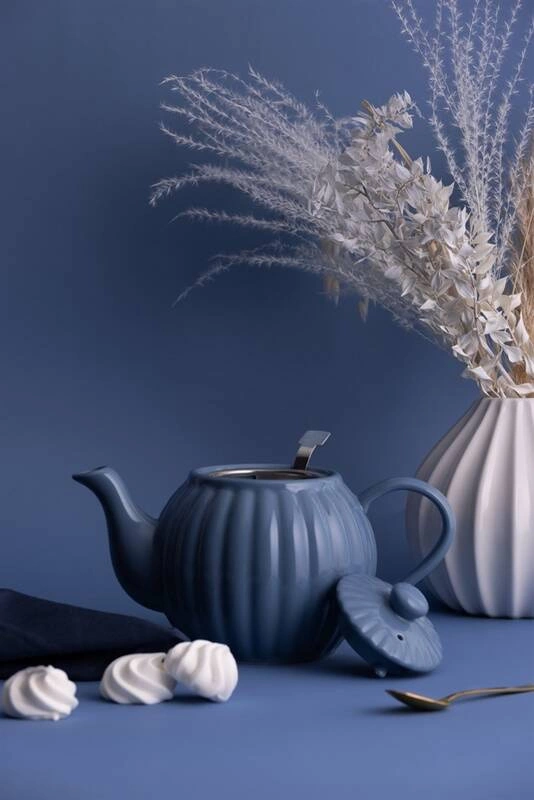 PK - Imbryk do herbaty 1,1l.niebieski Bluebell Luxe