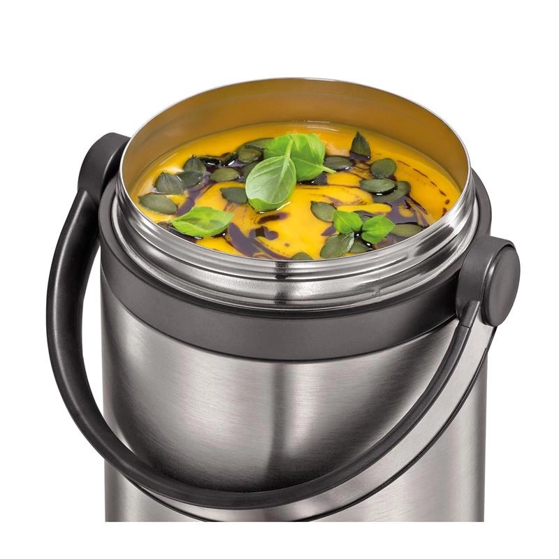 Cilio - izolowany pojemnik na żywność, z dwoma wkładami, stal nierdzewna, 1,7 l Monte