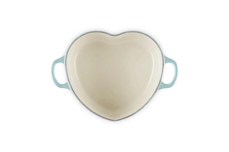 Le Creuset - brytfanna w kształcie serca 20 cm Sea Salt