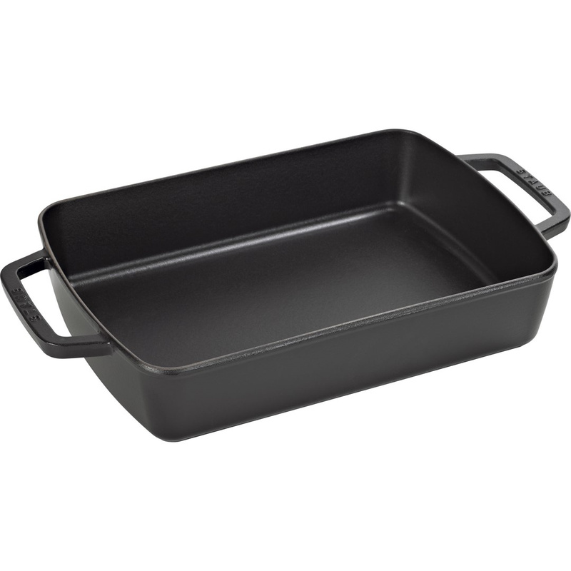Staub - brytfanna  żeliwna otwarta czarna 3,15 l 30 cm x 20 cm