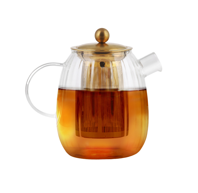 Vialli Design - Zaparzacz do herbaty 1000 ml Tulip złoty mat