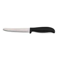 Kela - nóż z ząbkowanym ostrzem, 11 cm, czarny