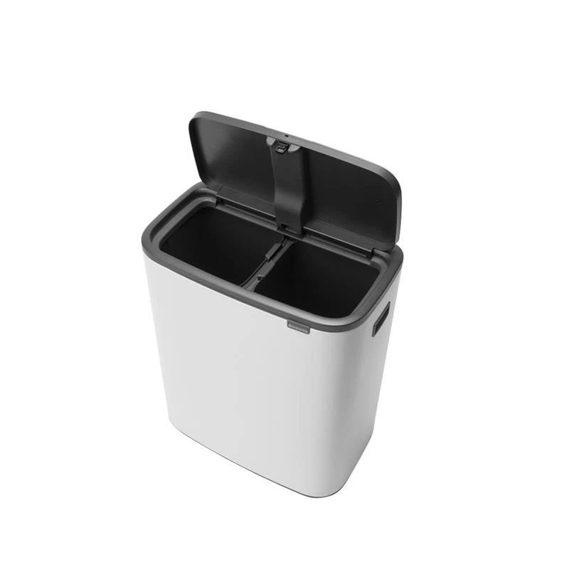 Brabantia - kosz na śmieci Bo Touch Bin 60L (2 x 30) biały