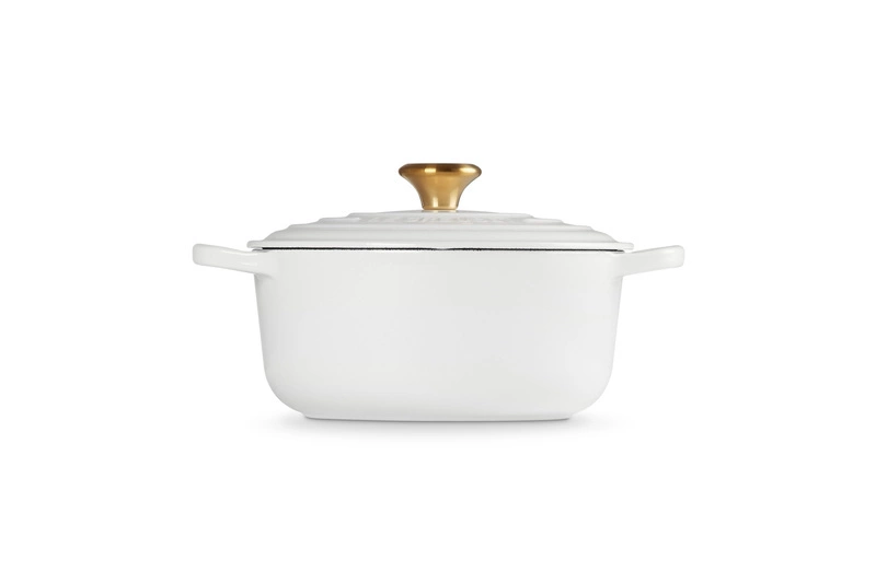 Le Creuset - garnek żeliwny Signature 24 cm 4,2 l biały